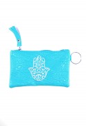 Blue hand pouch from Fatma