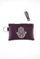 Handmade purple purse from Fatma