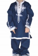 Djellaba child dark blue