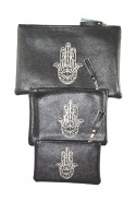 Set of 3 pockets black