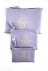 Set von 3 lila Taschen