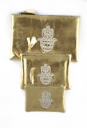 Set of 3 gold pockets