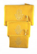 Lot de 3 pochettes jaune