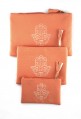 Set of 3 pockets pale pink