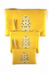 Conjunto de 3 bolsillos de color amarillo sahara