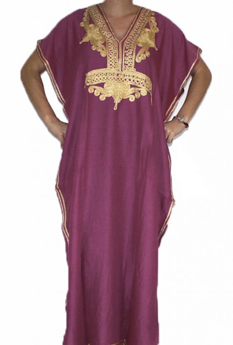 Kaftan blauen Himmel Frau und Gold Casablanca