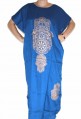 Djellaba femme blue main de fatma