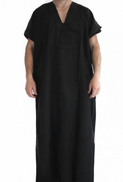 Djellaba homme noire djelleba-shop