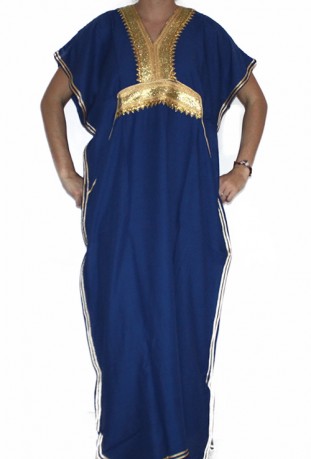 Djellaba woman black and gold