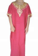 Djellaba enfant rose