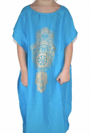 Kaftan dunkelbraun Kind