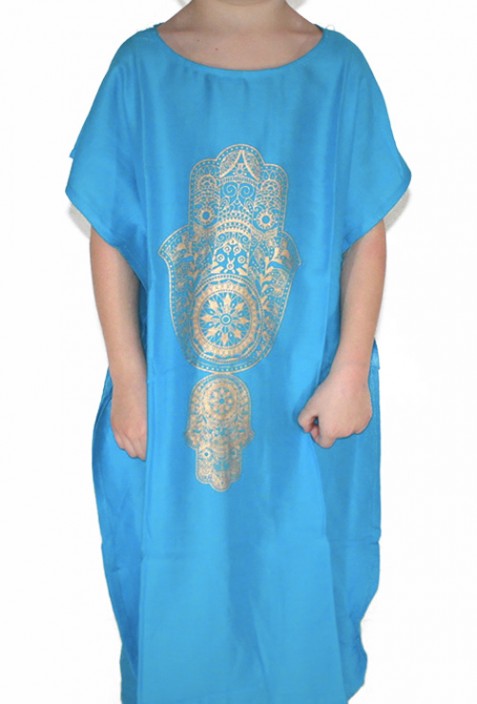 Kaftan dunkelbraun Kind