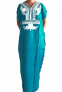 Djellaba blue woman with sequins