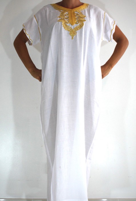 Djellaba femme blanc