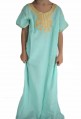 Djellaba enfant vert pastel