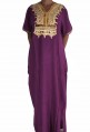 Djellaba purple woman with sequins