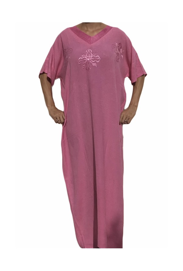 One Size Purple La Marquise Womens/Ladies Nightwear/Sleepwear Embroidered Kaftan