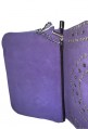 Sac à main cuir daim violet