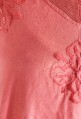 Djellaba woman pink embroidered knit
