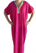 Kaftan Frauen rosa Pompon 2019