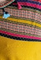 Djellaba woman yellow and gold with tassels