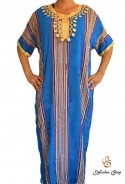 Traditioneller blaufarbener Kaftan Djellaba 2021