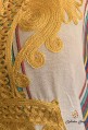 Women's white 2021 kaftan with golden embroidery