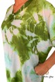 Djellaba femme verte série kaftan plage