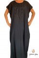 Djellaba Kaftan femme noire moderne