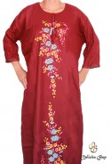 Djellaba femme rouge fakiha