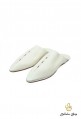 Babouches homme en cuir blanc glacier