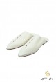 Babouches homme en cuir blanc glacier