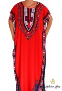 Djellaba woman red african chic