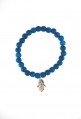 Bracelet perles bleues