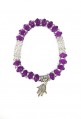 Traditional bracelet gray and purple