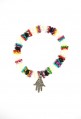 Pulsera de la mano multicolor de Fatma