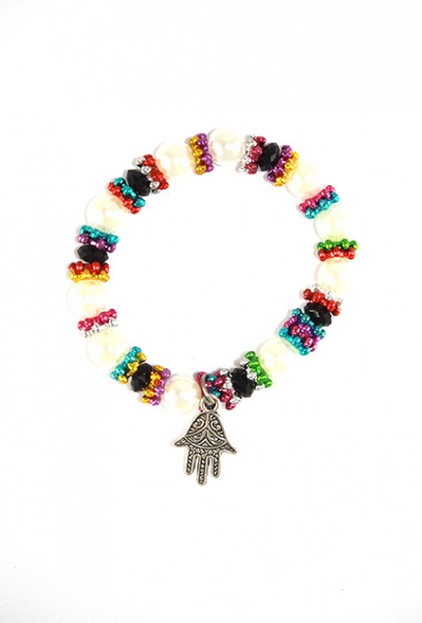 Multicolor Fatma Hand Bracelet