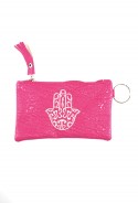 Pink hand pouch from Fatma